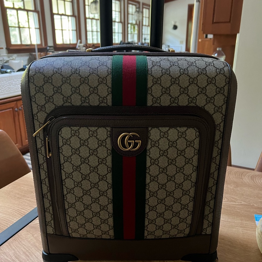 Gucci Savoy Small 360 Rolling Signature Trolley Signature Suitcase